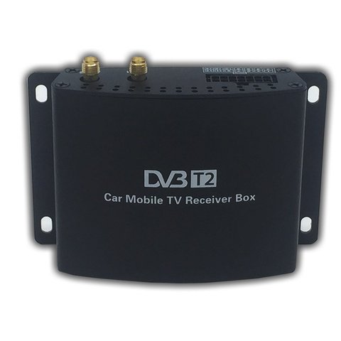 Автомобильный цифровой ТВ-тюнер Ergo DT7 (2 антенны, HDMI, DVB-T2, до 120 км/ч)